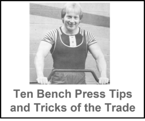 bench press training